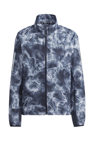 Coupe-vent de running à capuche Own the Run - Gris, noir et blanc