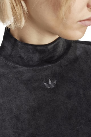 Crop top en velours Main Originals - Noir