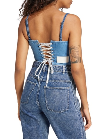 Crop top en jean Ksenia - Bleu