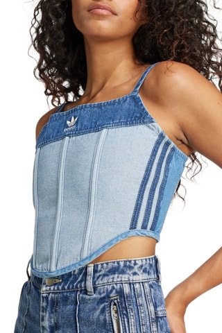 Crop top en jean Ksenia - Bleu