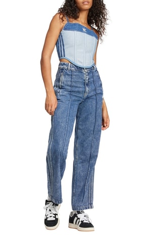 Crop top en jean Ksenia - Bleu