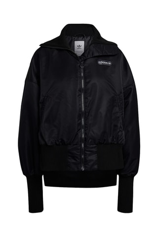 Bomber trompe-l'œil Elongated Rib - Noir