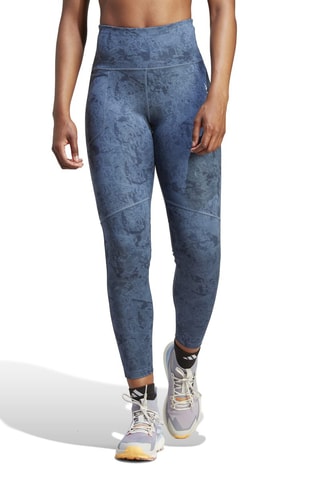 Legging de randonnée tie and dye - Bleu marine