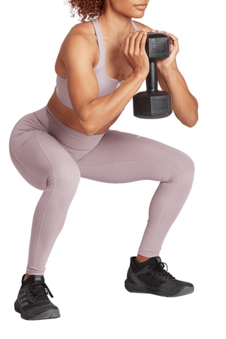 Legging d'entraînement taille haute OPT ST HR 1/1 L - Mauve