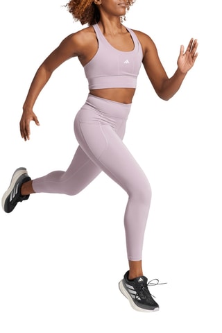 Legging de running 7/8 taille haute DailyRun - Mauve