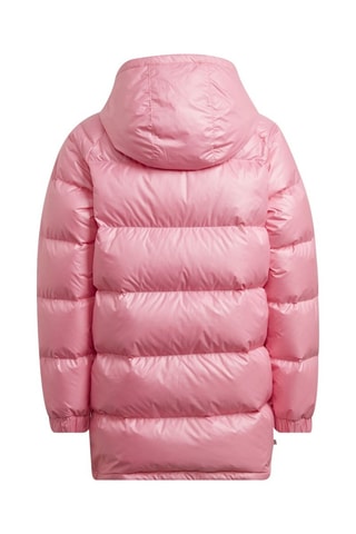 Doudoune longue à capuche - Rose