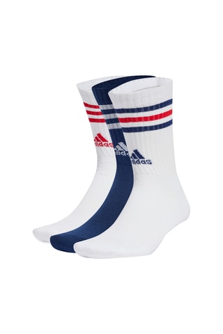 3 paires de chaussettes Stripes - Blanc et bleu marine