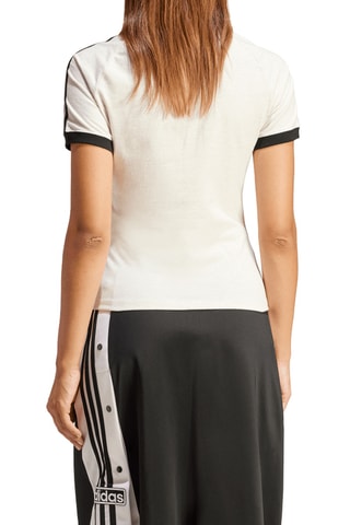 T-shirt 3 bandes - Blanc et noir