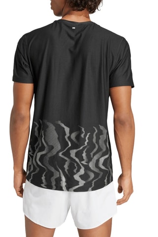 T-shirt de running Tie-ins - Noir