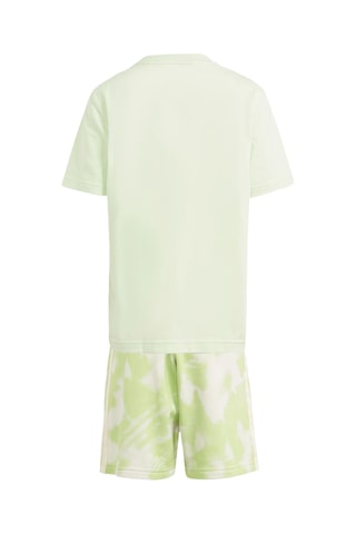 T-shirt et short Summer - Vert et blanc