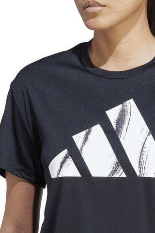 T-shirt de running Run It Brand Love - Noir