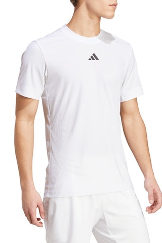 T-shirt slim de tennis Airchill Pro FreeLift - Blanc