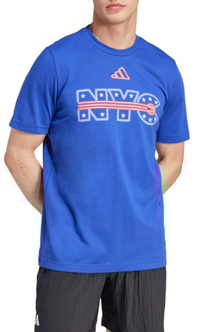 T-shirt de tennis New York City - Bleu électrique