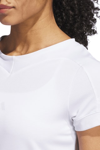 T-shirt de golf Ultimate365 Rib Mix - Blanc