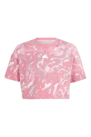 T-shirt court Future Icons - Fuchsia et écru