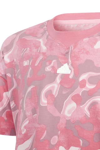 T-shirt court Future Icons - Fuchsia et écru