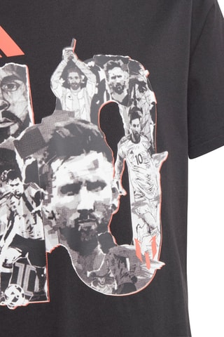 T-shirt de football Lionel Messi - Noir