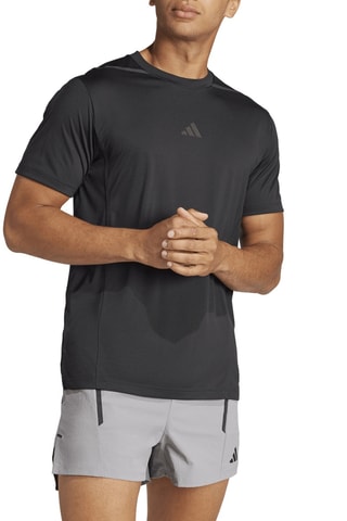 T-shirt d'entraînement slim d’entraînement D4T Adistwo - Noir