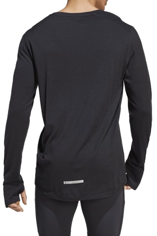 T-shirt slim de running en mérinos Ult Cte Merinol - Noir