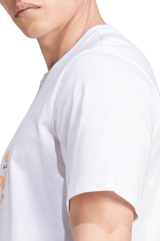 T-shirt Originals Leisure League Logo - Blanc