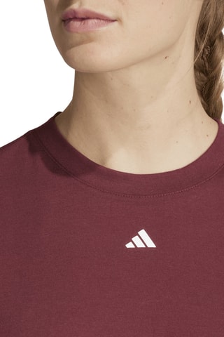 T-shirt d'entraînement cropped d’entraînement Studio - Bordeaux