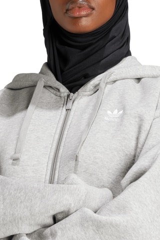 Sweat à capuche Essentials - Gris clair chiné