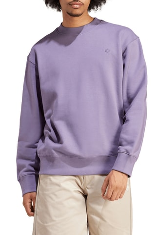Sweat en coton biologique Adicolor Contempo Crew - Violet