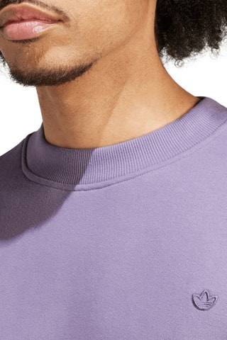 Sweat en coton biologique Adicolor Contempo Crew - Violet