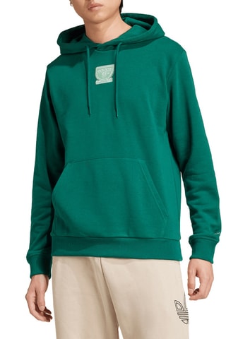 Sweat à capuche Graphique - Vert foncé