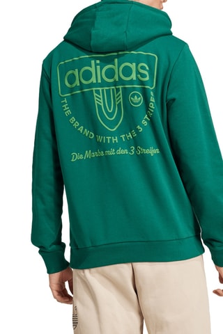 Sweat à capuche Graphique - Vert foncé