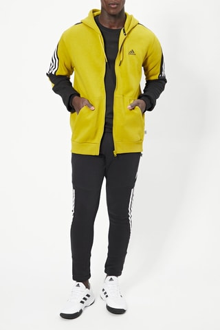 Sweat en coton biologique M FI WTR FZ - Jaune et noir