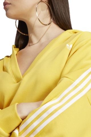 Sweat à capuche Cropped - Jaune