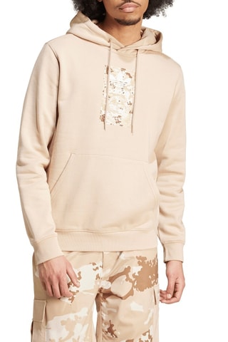 Sweat à capuche Camo Lab - Beige