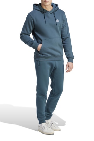 Sweat à capuche Trefoil Essentials - Bleu canard