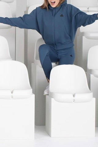 Sweat à capuche - Bleu pétrole