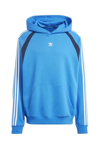 Sweat oversize à capuche - Bleu