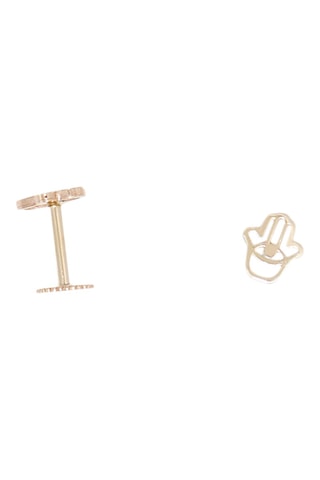 Earcuff Main de Fatma Ouro amarelo