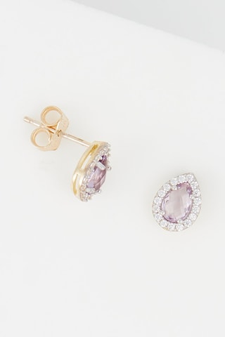 Brincos Greenwich Ouro amarelo e ametista