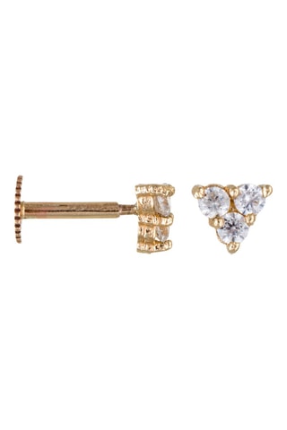Earcuff Trio brilhante Ouro amarelo