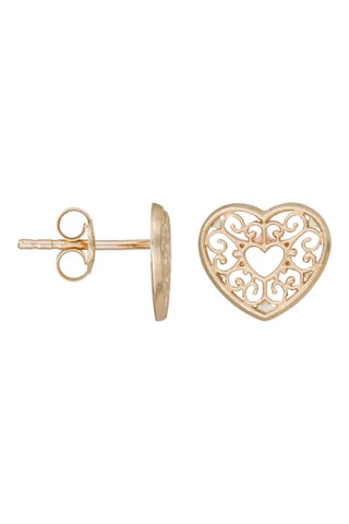Brincos Cœurs arabesco Ouro amarelo