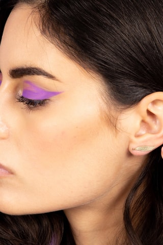 Brincos Gold Leaf Ouro amarelo