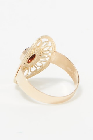 Anel Martha Ouro amarelo e granada