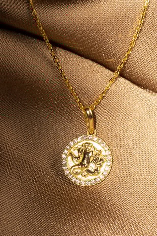 Pendente Aquário Ouro amarelo