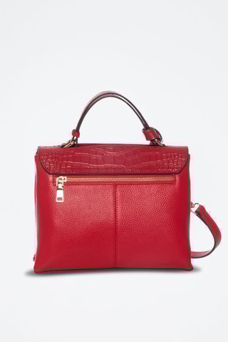 Sac à main en croûte de cuir Olga - Rouge