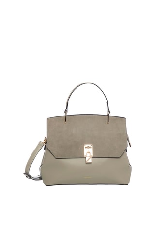 Sac à main en croûte de cuir Ninon - Kaki