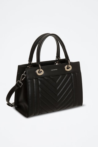 Sac à main en cuir Paoline - Noir