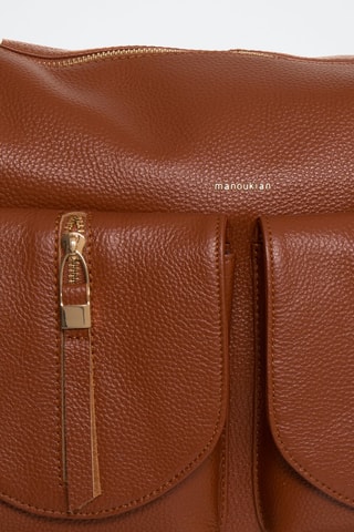 Sac à main en cuir Jeanne - Camel