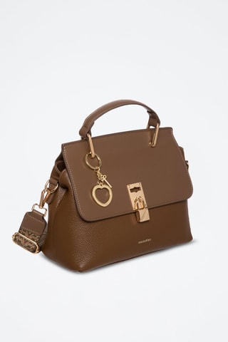 Sac à main en cuir Jarly - Café