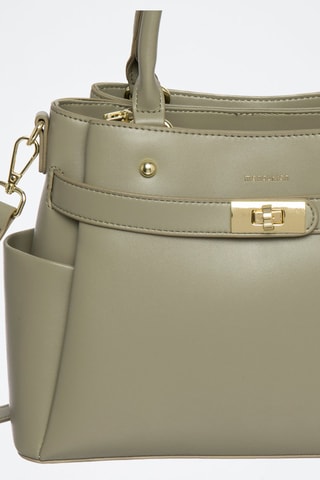 Sac à main en croûte de cuir Naila - Vert