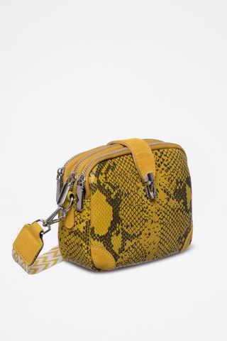 Sac bandoulière en cuir Parker - Moutarde